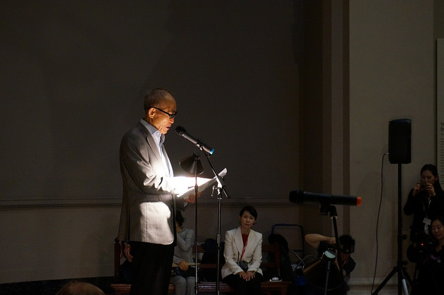 Poet Ko Un, Image courtesy of Korean Cultural Centre UK